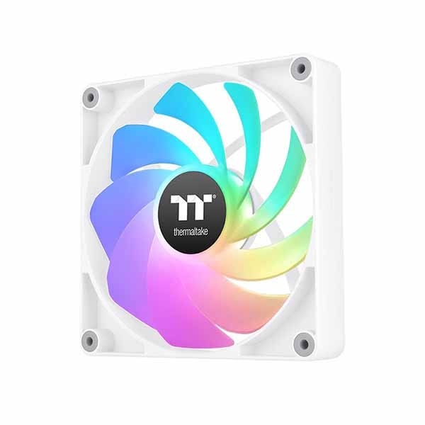 Thermaltake CT120 Reverse ARGB Sync PC Cooling Fan White 2 Pack リバースファンブレードとARGB LED装備 120mmファンx2 ホワイト｜CL-F175-PL12SW-A
