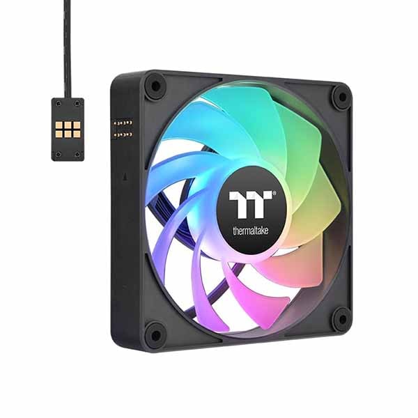 Thermaltake CT120 Reverse EX ARGB Sync マイコン Cooling Fan 3 Fan Pack 120粍気違いx3 黒いこと｜CL-F192-PL12SW-A