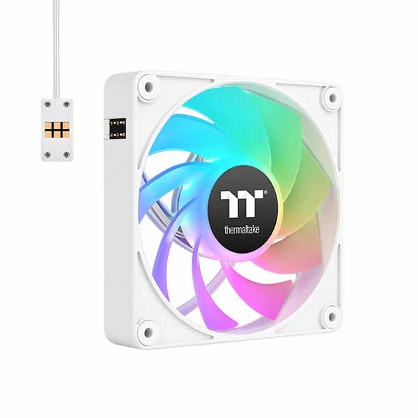 Thermaltake CT140 Reverse EX ARGB Sync マイコン Cooling Fan 3 Fan Pack 140粍気違いx3 白いこと｜CL-F195-PL14SW-A
