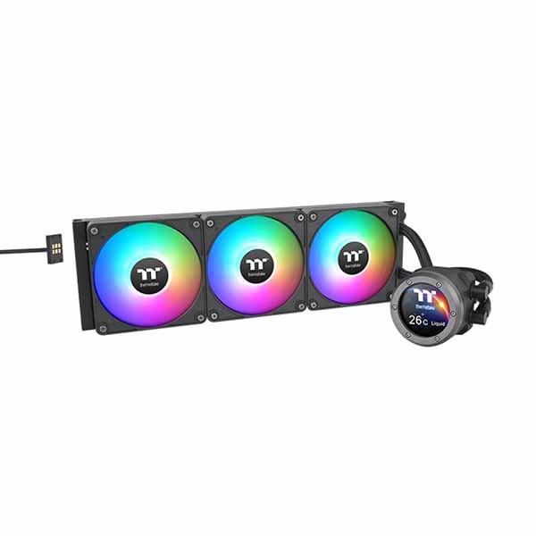 Thermaltake TH420 V2 Ultra EX ARGB Sync CPU Liquid Cooler 水冷一体型CPUクーラー 140mmファンx3 ブラック｜CL-W417-PL14SW-A