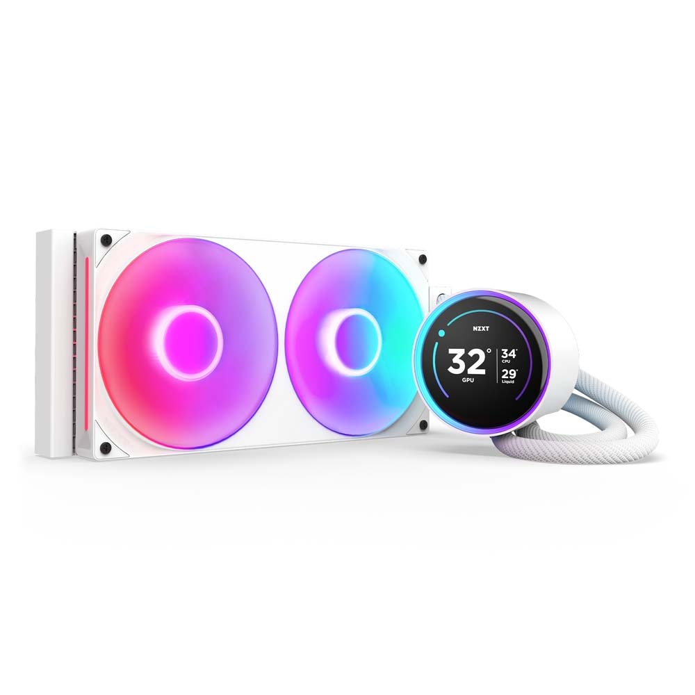 NZXT Kraken Elite 280 RGB v2 White 水冷一体型中央処理装置冷房装置 白いこと｜RL-KR28E-W2