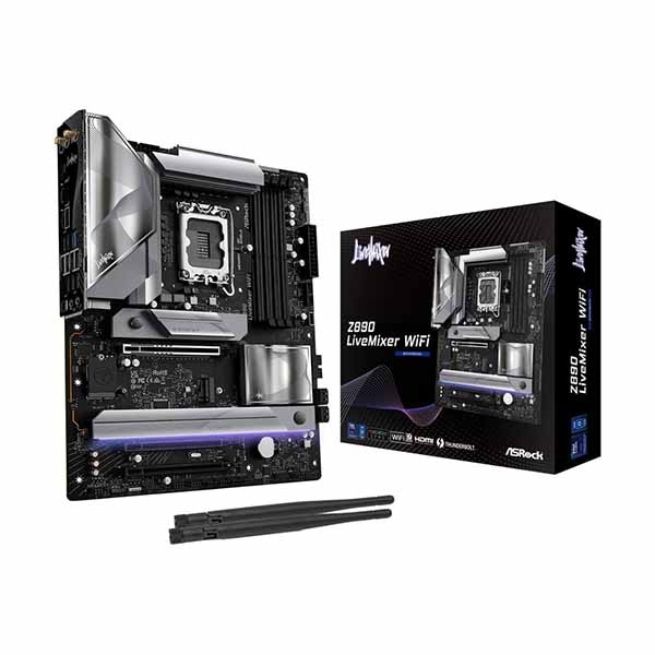 ASRock Z890 LiveMixer WiFi クリエイティブ作業やストリーミングに最適 ATXマザーボード｜Z890 LiveMixer WiFi