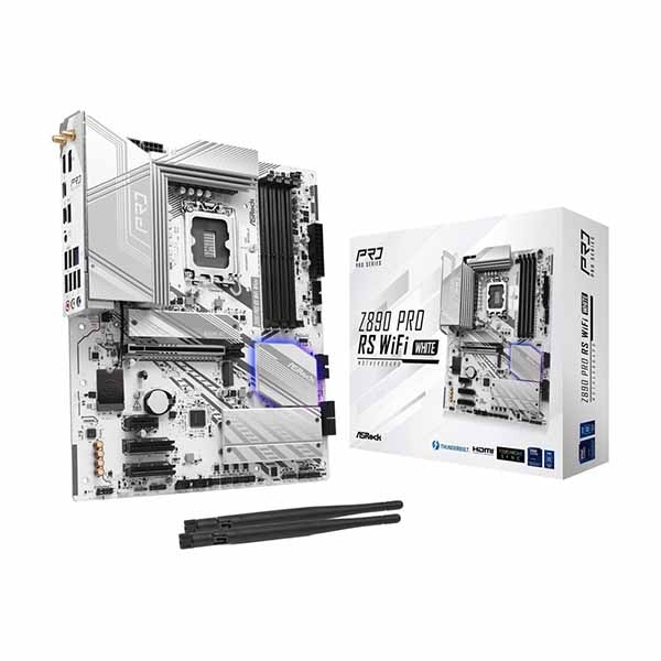 ASRock Z890 Pro RS 無線LAN White Wi-Fi 6Eモデュールとり備える コストパフォーマンスに優れたATXお母さんゲーム盤 白いこと｜Z890 Pro RS 無線LAN White