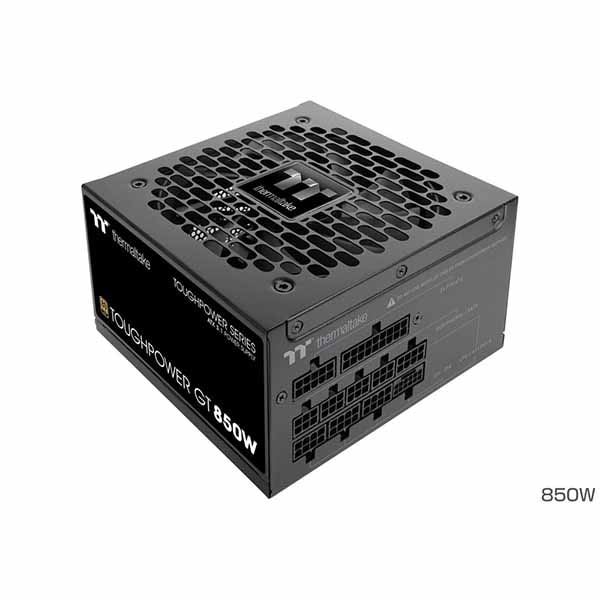 Thermaltake TOUGHPOWER GT/0850W ATX3.1 コンパクトな電源ユニット ブラック｜PS-TPT-0850FNFAGJ-3