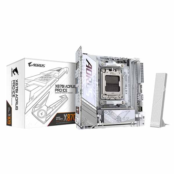 【訳あり】【逃げ道特価・新品】GIGABYTE X870I AORUS PRO ICE AMD X870積み上げるのオール白いことMini-ITXお母さんゲーム盤｜X870I AORUS PRO ICE