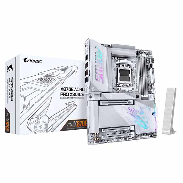 GIGABYTE X870E AORUS PRO X3D ICE ATX 母ちゃんゲーム盤 白いこと｜X870E A PRO X ICE