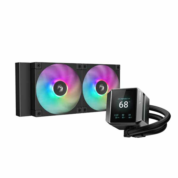 Deepcool MYSTIQUE 240 A-RGB 水冷空調設備 黒いこと｜R-LX550-BKADSNC-G-1