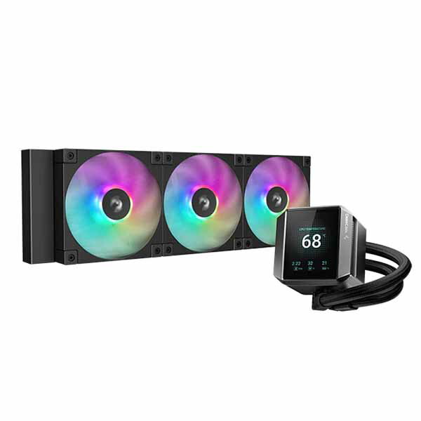 Deepcool MYSTIQUE 360 A-RGB 水冷空調設備 黒いこと｜R-LX750-BKADSNC-G-1