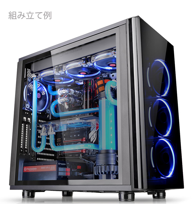 楽天市場 Thermaltake View 31 Tg 強化ガラスパネル搭載ミドルタワー型pcケース Ca 1h8 00m1wn 00 Pc4u 楽天市場店