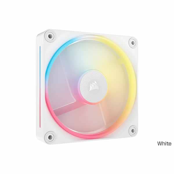 CORSAIR iCUE LINK LX140-R RGB WHITE Single Reverse Fan Expansion 140粍気違い 押しひろげる用単品模範例 白いこと｜CO-9051055-WW