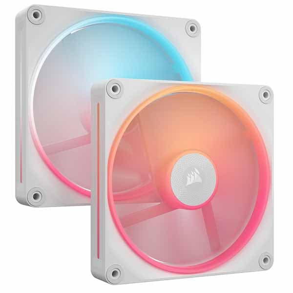 CORSAIR iCUE LINK LX140-R RGB WHITE Dual Reverse Fans Starter Kit 140mmファンx2 スターターキット ホワイト｜CO-9051056-WW｜PC4U 店
