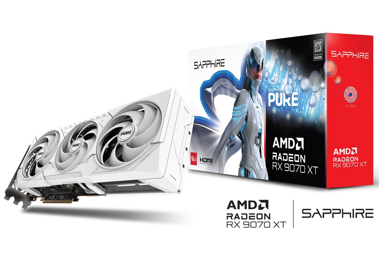 Sapphire PURE Radeon RX 9070 XT GAMING OC 16GB GDDR6 グラフィックゲーム盤｜PURERX9070XT16GB/11348-02-20G