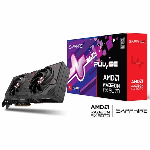 Sapphire PULSE Radeon RX 9070 GAMING 16GB GDDR6 グラフィックゲーム盤｜PULSERX907016GB/11349-03-20G