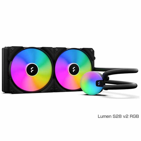 Fractal Design Lumen S28 v2 RGB 水冷一体型中央処理装置空調設備 140粍気違い×2｜FD-W-L1-S2812