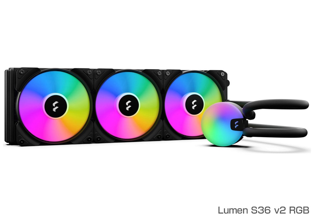 Fractal Design Lumen S36 v2 RGB 水冷一体型中央処理装置空調設備 120粍気違い×3｜FD-W-L1-S3612