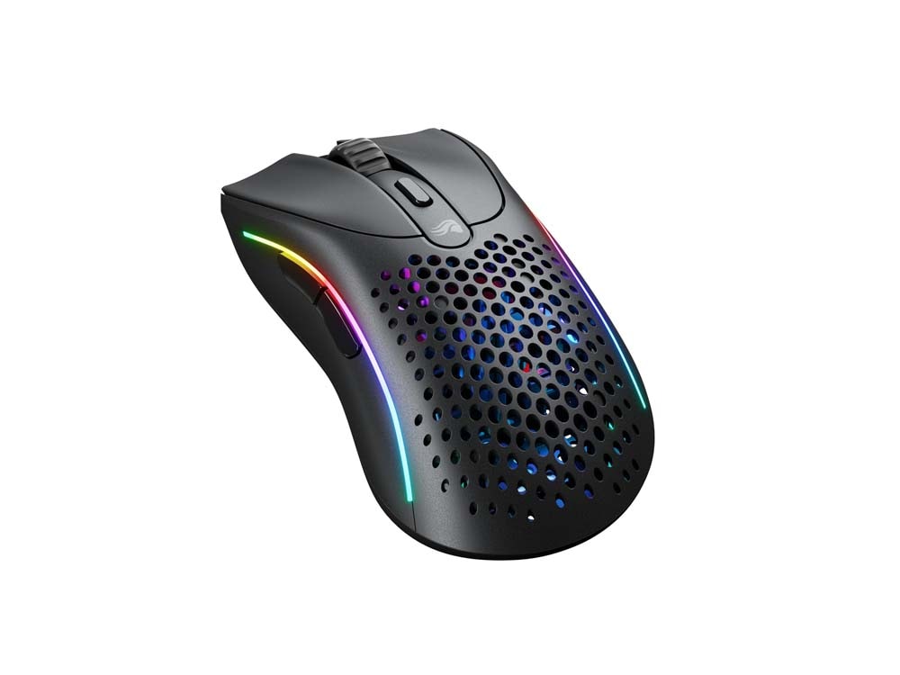 Glorious Model D 2 Wireless - Matte Black 「BAMF 2.0」光学式センサーを採用したワイヤレスマウス マットブラック|GLO-MS-DWV2-MB|PC4U 店