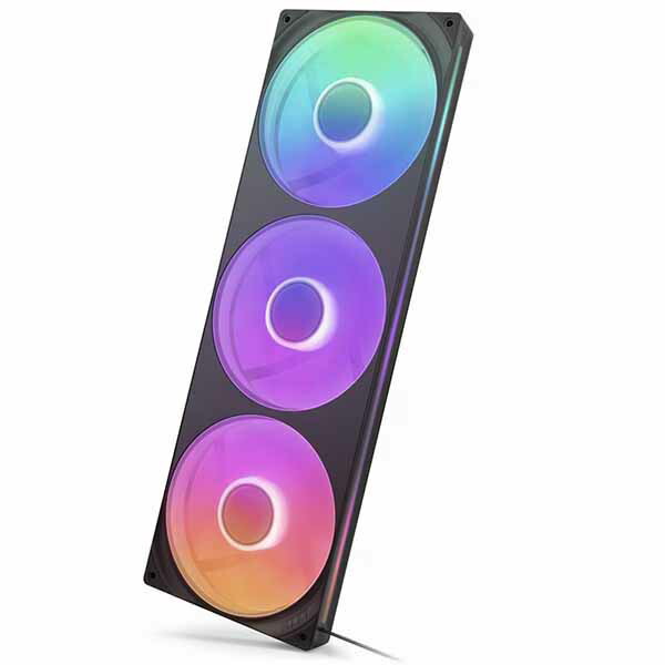 NZXT F420RGB Core Fan (Single Frame) - Black シングル一こまRGB気違い単一のもの 黒いこと｜RF-U42HF-B1