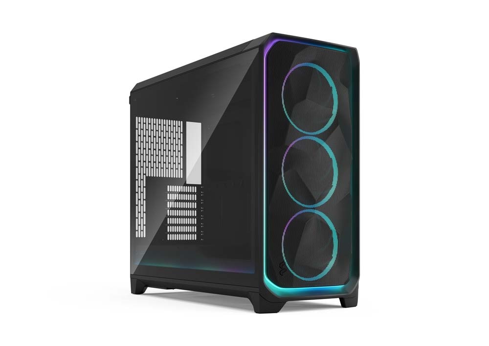 Fractal Design Meshify 3 XL Ambience Pro RGB Black TG Light Tint フルタワー型マイコン容れもの ライトティント 強化因子硝子ダイアログボックス 黒いこと｜FD-C-MES3X-03
