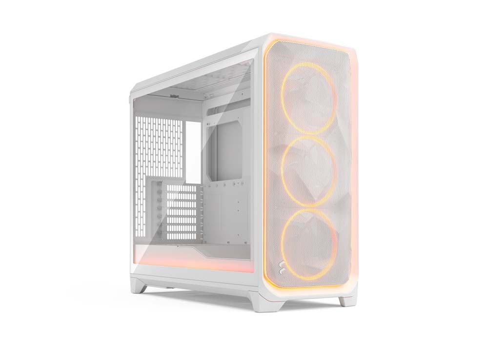 Fractal Design Meshify 3 XL Ambience Pro RGB White TG Clear Tint フルタワー型マイコン容れもの クリアティント 強化因子硝子ダイアログボックス 白いこと｜FD-C-MES3X-05