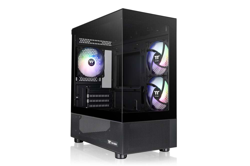 Thermaltake View 170 TG ARGB Black ピラーレスデザインのミニ主柱型マイコン容れもの 黒いこと｜CA-1Z4-00M1WN-00