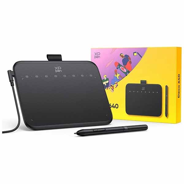 XP-PEN Deco 640 ペンタブレット 軽量コンパクトサイズ（製品保証18か月モデル）｜DT640_JP