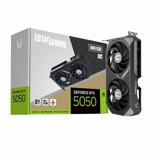 ZOTAC GAMING GeForce RTX 5050 Twin Edge OC 8GB グラフィクスゲーム盤｜RTX5050TWOC8G/ZT-B50500H-10M