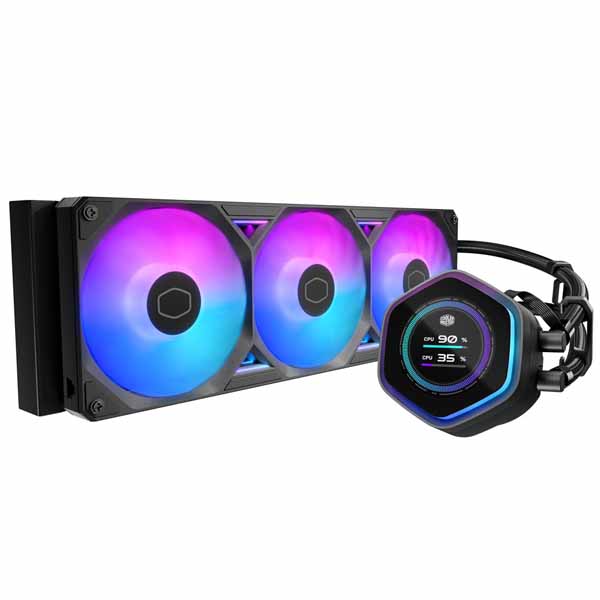 Cooler Master ML 360 Atmos II LCD ARGB 飾り気の無い水冷中央処理装置冷房装置 黒いこと｜MLX-D36M-A25SZ-L1