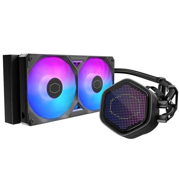 Cooler Master ML 240 Atmos II Pixel LED 飾り気の無い水冷中央処理装置冷房装置 黒いこと｜MLX-D24M-A25SZ-P1