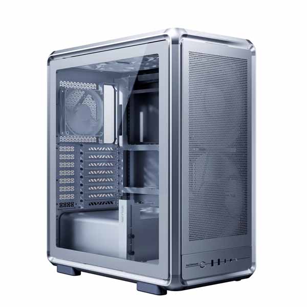 Cooler Master MasterFrame 500 Mesh Silver 明けっ広げ一こま型 真っただ中円柱パソコン入れもの しろがね色｜MF500M-SHNN-S00