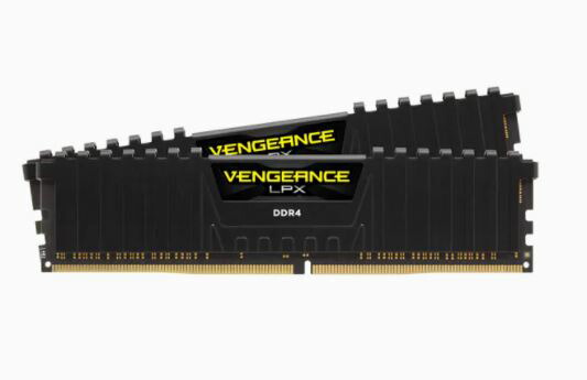 Corsair 64GB(32GBx2) DDR4 3200MHz(PC4-25600) DIMM Unbuffered 16-20-20-38 Vengeance LPX black Heatspreader｜CMK64GX4M2E3200C16