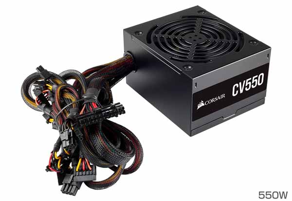楽天市場 Corsair Cv550 550w 奥行125mmコンパクト設計 電源ユニット Cp 9020210 Jp Pc4u 楽天市場店