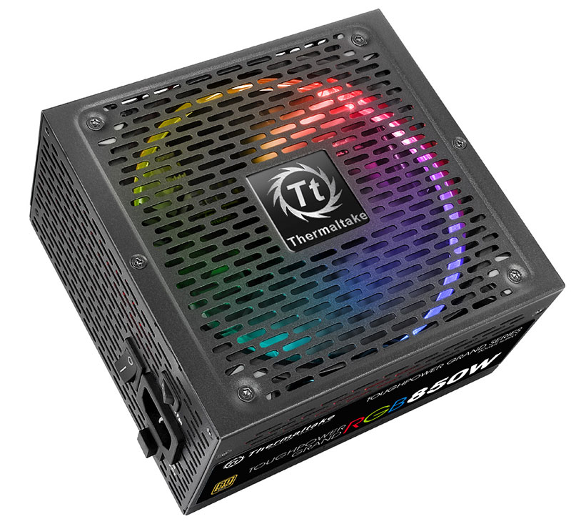 ThermaltakeTOUGHPOWERGRANDRGB850W256色発光ファン80PLUSGOLD認定取得電源ユニット|PS-TPG-0850FPCGJP-R