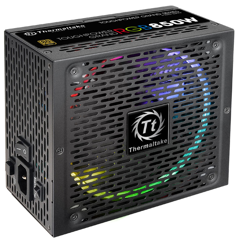 ThermaltakeTOUGHPOWERGRANDRGB850W256色発光ファン80PLUSGOLD認定取得電源ユニット|PS-TPG-0850FPCGJP-R