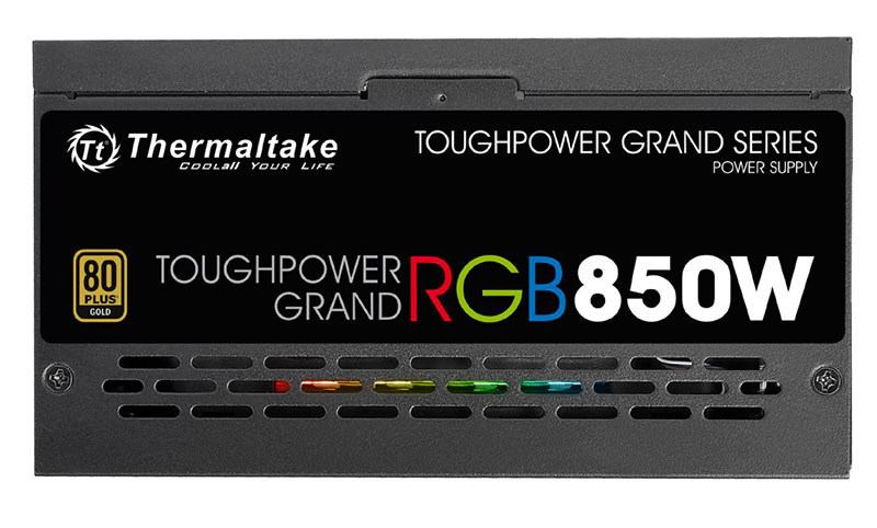 ThermaltakeTOUGHPOWERGRANDRGB850W256色発光ファン80PLUSGOLD認定取得電源ユニット|PS-TPG-0850FPCGJP-R