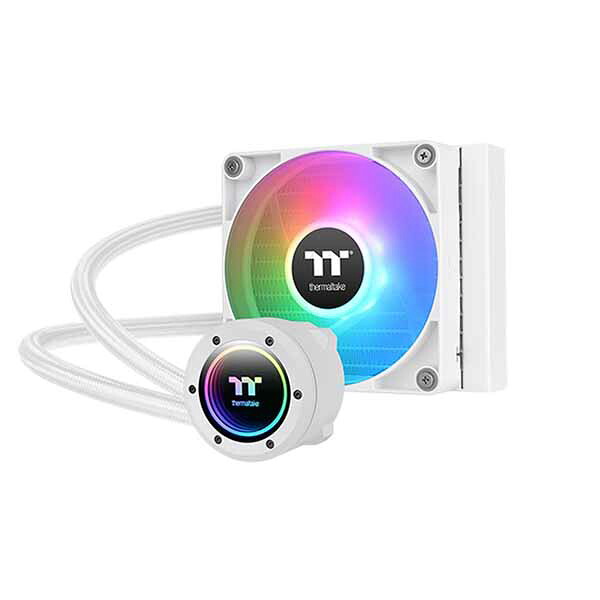 Thermaltake TH120 ARGB Sync V2 CPU Liquid Cooler -Snow- 水冷一体型CPUクーラー 1ｘ120mmファン ホワイト｜CL-W363-PL12SW-A