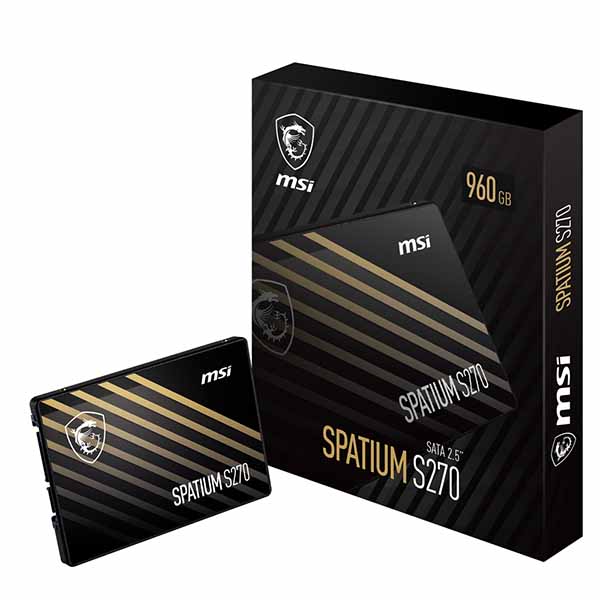 MSI SPATIUM S270 SATA 2.5\" 容量960GB 2.5インチ 3D NAND 7mm｜S78-440P130-P83