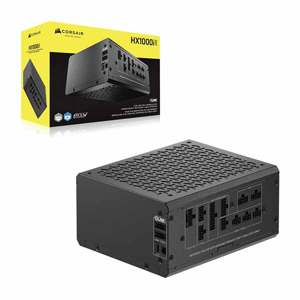 Corsair iCUE LINK HX1000i shift 2025 フルモジュラーPC電源ユニット 1000W｜CP-9020265-JP