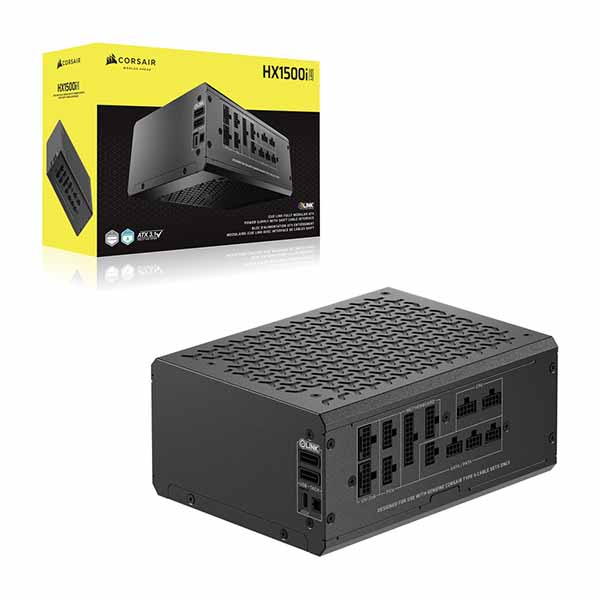 Corsair iCUE LINK HX1500i shift 2025 フルモジュラーPC電源ユニット 1500W｜CP-9020269-JP