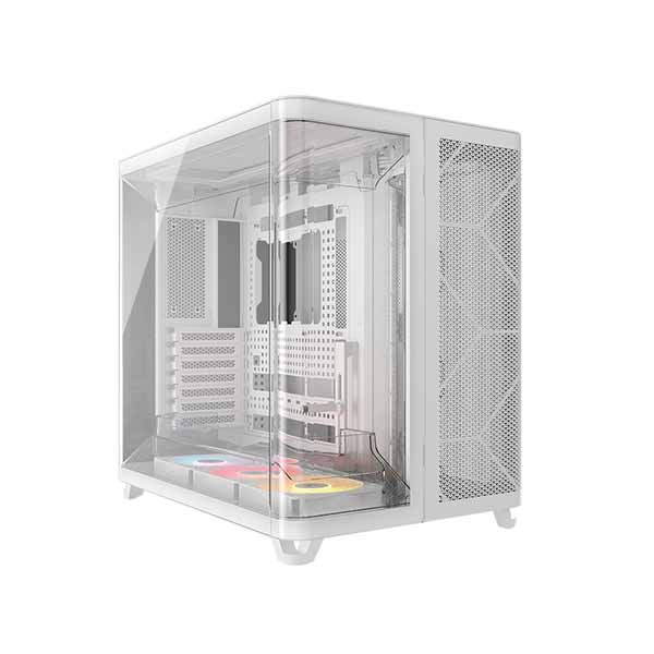 Corsair AIR 5400 RS-R ARGB Tempered Glass ミドルタワー型PCケース ホワイト｜CC-9011319-WW
