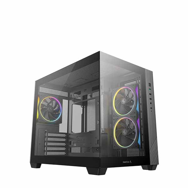 Deepcool CG330 3F フルビューM-ATX容れもの 黒いこと｜R-CG330-BKNGM3-G