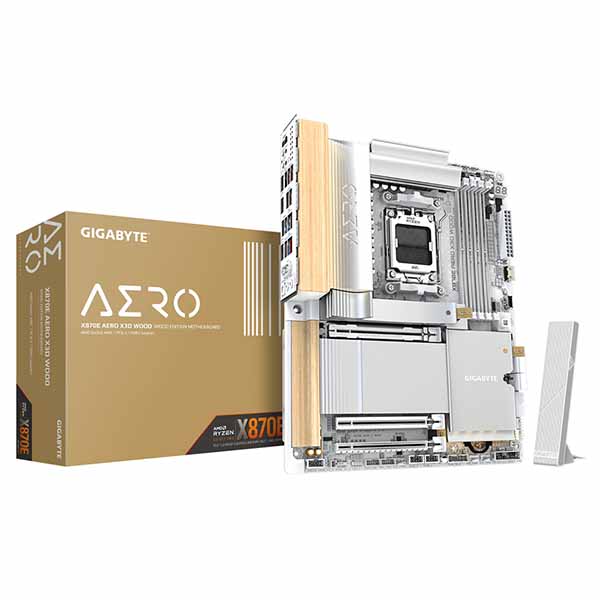 GIGABYTE X870E AERO X3D WOOD ATXお母さんゲーム盤｜X870E AERO X WOOD