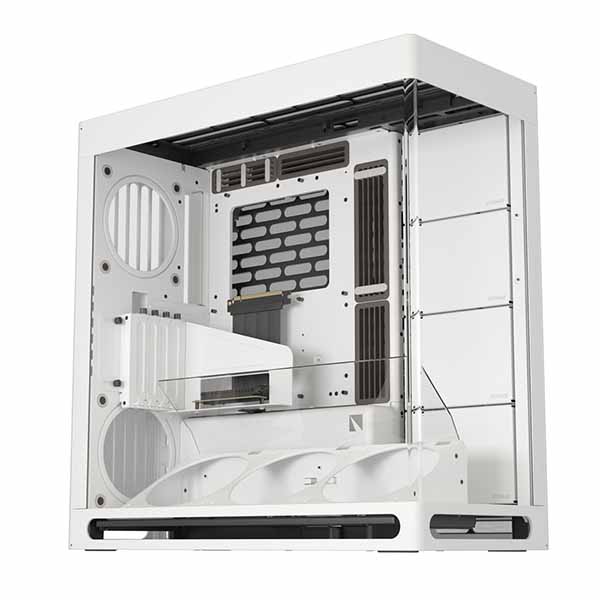 HAVN HS 420 VGPU Edition White GPU受け支える鉤括弧積み上げる 真っただ中高閣 パソコン容れもの 白いこと｜HVN-CA-HS420-07
