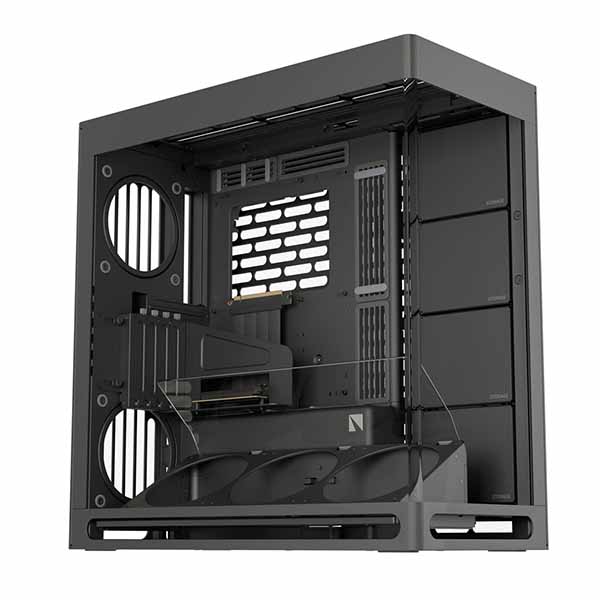 HAVN HS 420 VGPU Edition Black GPU受け支える鉤括弧積み上げる 真っただ中高閣 パソコン容れもの 黒いこと｜HVN-CA-HS420-08