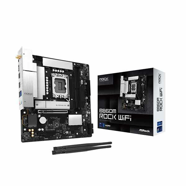 ASRock B860M Rock WiFi Micro ATX マザーボード｜B860M Rock WiFi