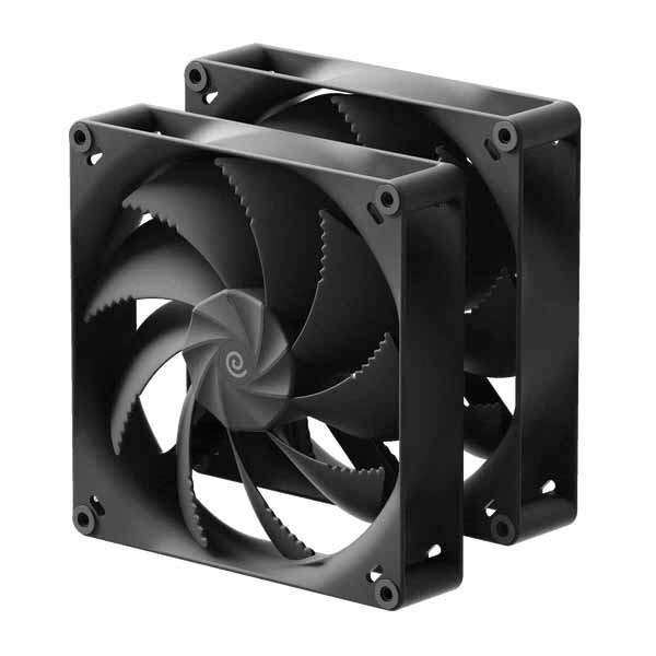 HAVN H18 Black Fan Dual Pack 180mm 2基 PCケースファン ブラック｜HVN-FS-H18040-02-DUO