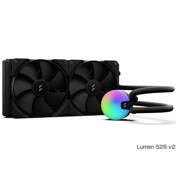 Fractal Design Lumen S28 v2 水冷一体型CPUクーラー 140mmファン×2｜FD-W-L1-S2811