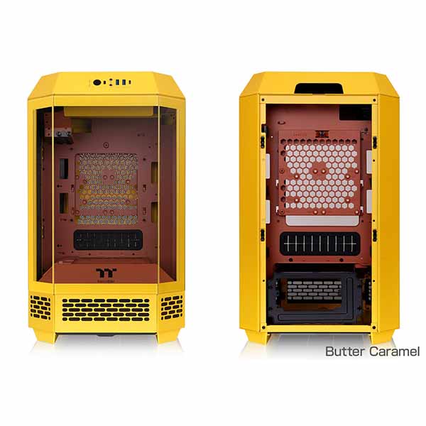 Thermaltake The Tower 250 Butter Caramel ミニ楼閣型マイコン入れもの 乳酪カルメ焼｜CA-1Z9-00SMWN-00 パソコン・周辺機器-PCパーツ-PCケース・筐体