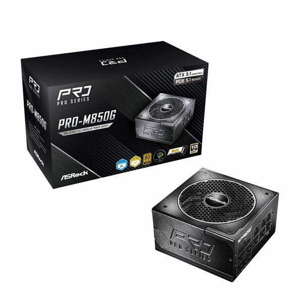 ASRock PRO-M850G フルモジュラー電源ユニット 850W｜PRO-M850G｜PC4U 店 11,640円