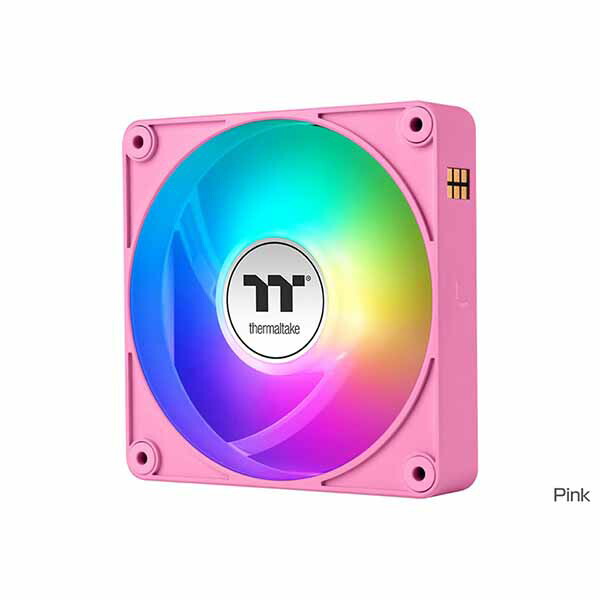 Thermaltake CT120 EX ARGB Sync マイコン Cooling Fan 3 Fan Pack -Pink- 120粍気違いｘ3 サクラ色｜CL-F219-PL12PK-A