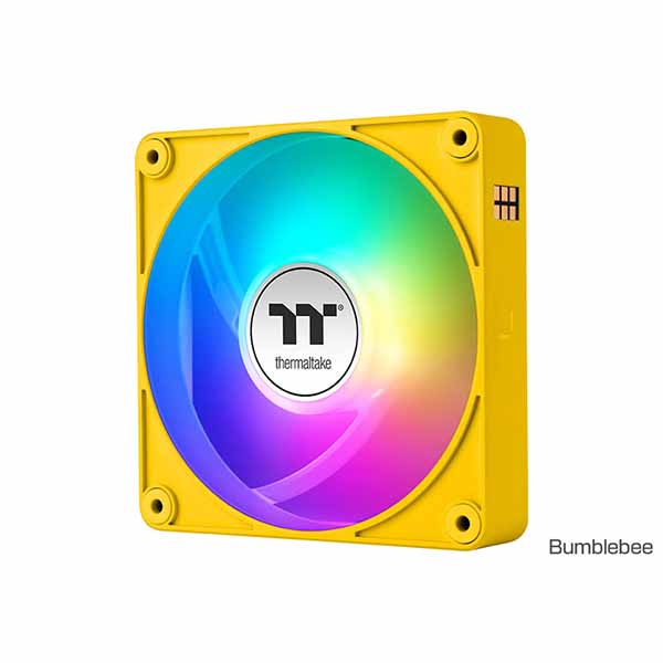 Thermaltake CT120 Reverse EX ARGB Sync マイコン Cooling Fan 3 Pack Fan -Bumblebee- 120粍気違いx3 バンブルビー｜CL-F223-PL12BB-A